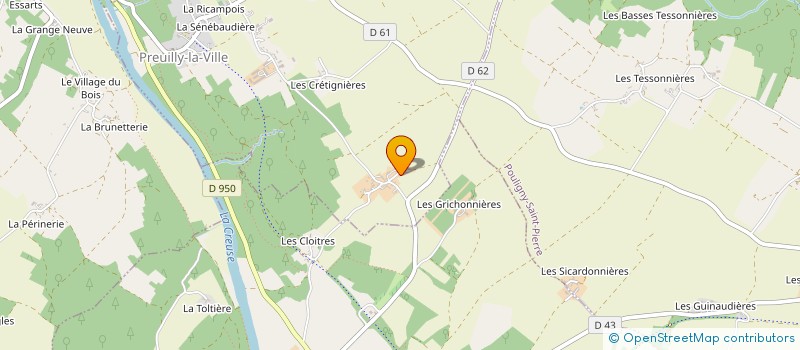 localisation de l'entreprise MADAME CHRISTIANE FAINEANT à PREUILLY-LA-VILLE