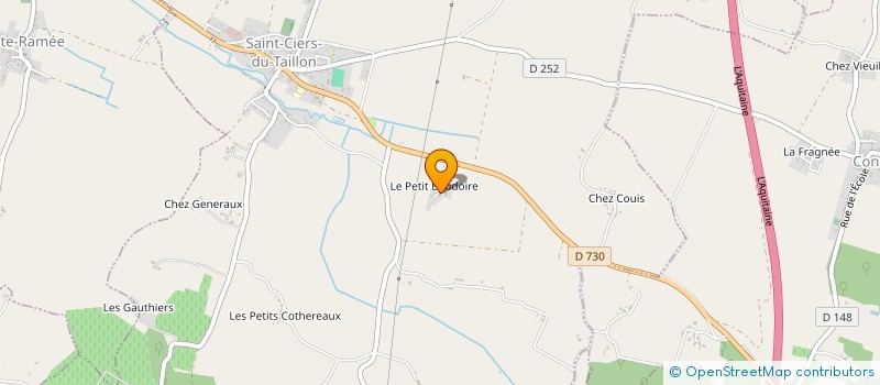 localisation de l'entreprise MADAME CHRISTIANE FAIRE  SAINT-CIERS-DU-TAILLON