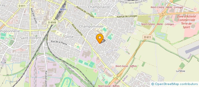 localisation de l'entreprise MADAME CHRISTIANE FAURE à NIORT