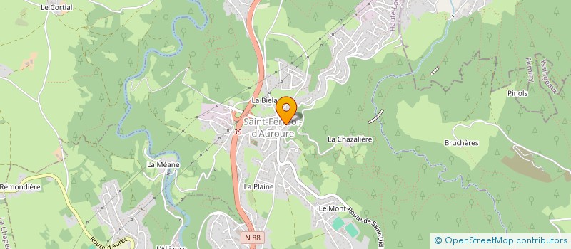 localisation de l'entreprise MADAME CHRISTIANE FAVERJON  SAINT-FERREOL-D'AUROURE