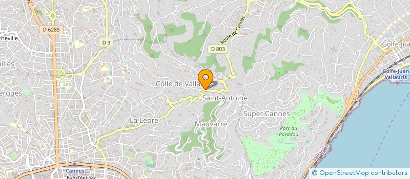 localisation de l'entreprise MADAME CHRISTIANE FELDMANN à CANNES
