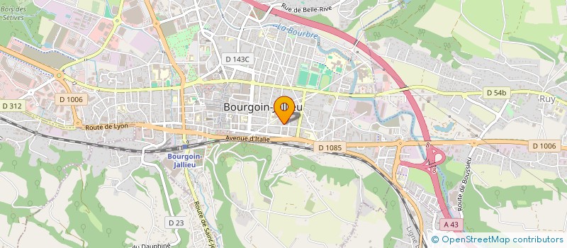 localisation de l'entreprise MADAME CHRISTIANE FERRON  BOURGOIN-JALLIEU