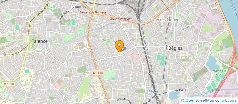 localisation de l'entreprise MADAME CHRISTIANE FEUILLERAT à BEGLES