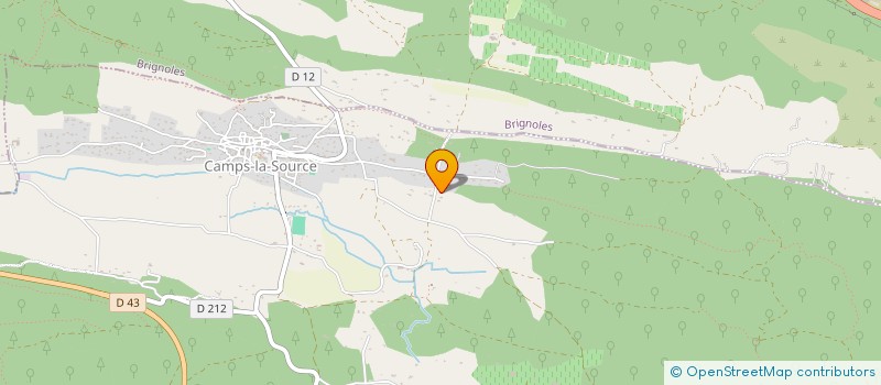 localisation de l'entreprise MADAME CHRISTIANE FEUILLET  CAMPS-LA-SOURCE