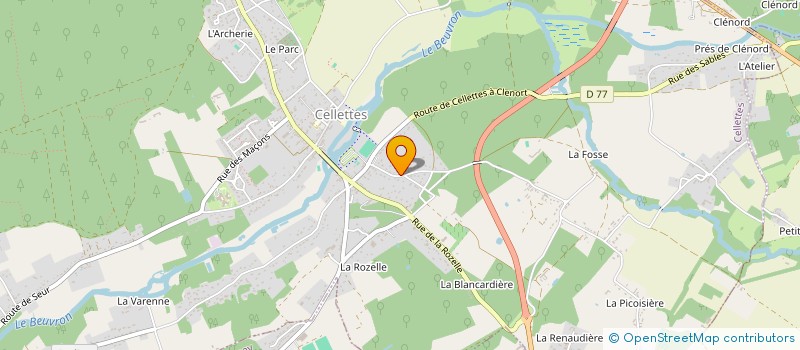 localisation de l'entreprise MADAME CHRISTIANE FICHEPAIN à CELLETTES
