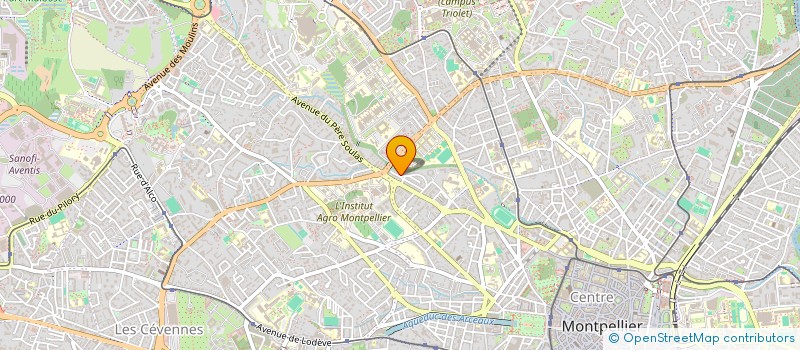 localisation de l'entreprise MADAME CHRISTIANE FONTAINE à MONTPELLIER