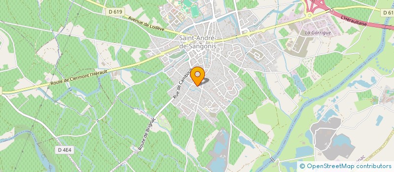 localisation de l'entreprise MADAME CHRISTIANE FORES  SAINT-ANDRE-DE-SANGONIS