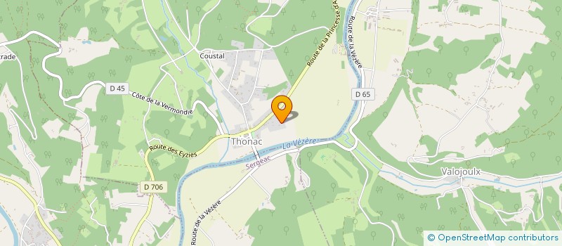 localisation de l'entreprise MADAME CHRISTIANE FORLI à THONAC