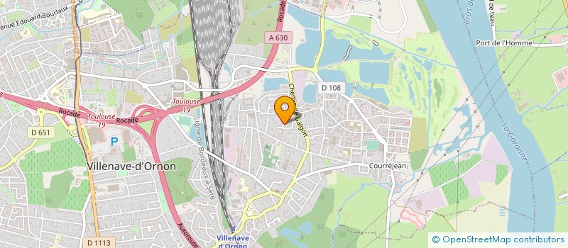 localisation de l'entreprise MADAME CHRISTIANE FORTIN  VILLENAVE-D'ORNON