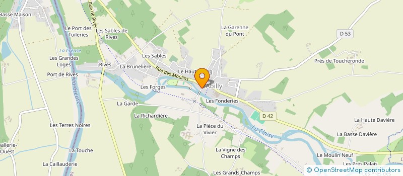 localisation de l'entreprise MADAME CHRISTIANE FRACHON à ABILLY