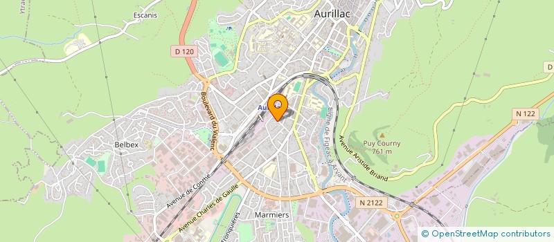 localisation de l'entreprise MADAME CHRISTIANE FRANCESCONI à AURILLAC