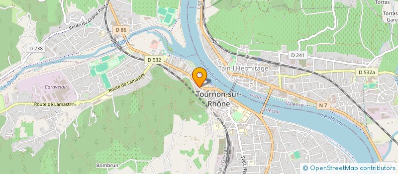 localisation de l'entreprise MADAME CHRISTIANE FROMENTOUX à TOURNON-SUR-RHONE