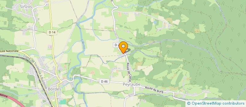 localisation de l'entreprise MADAME CHRISTIANE GABAUD  BURG