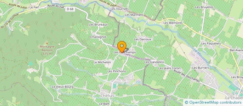 localisation de l'entreprise MADAME CHRISTIANE GAILLETON  CHENAS