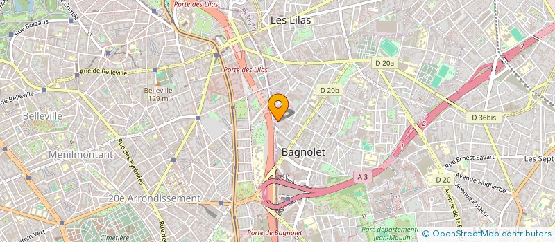 localisation de l'entreprise MADAME CHRISTIANE GALLOIS à BAGNOLET