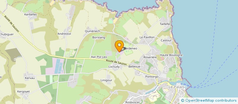 localisation de l'entreprise MADAME CHRISTIANE GANTIER  LE PALAIS