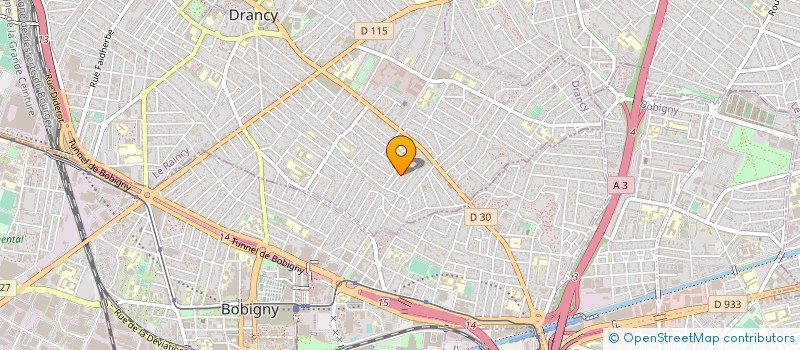 localisation de l'entreprise MADAME CHRISTIANE GARNIER  DRANCY