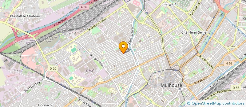 localisation de l'entreprise MADAME CHRISTIANE GAST  MULHOUSE