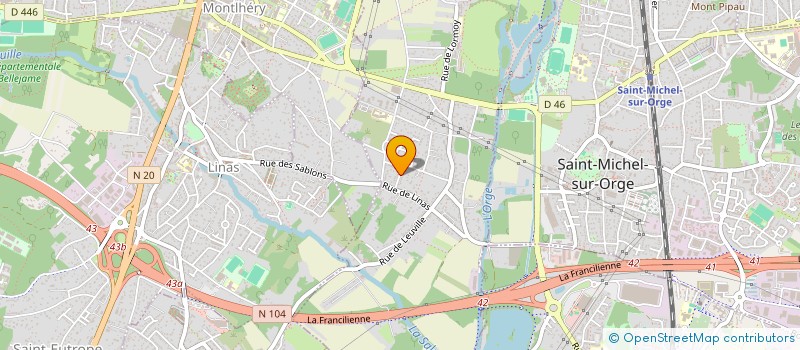 localisation de l'entreprise MADAME CHRISTIANE GAUTHIER à LONGPONT-SUR-ORGE