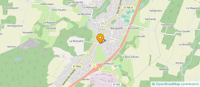localisation de l'entreprise MADAME CHRISTIANE GAUTIER à ELVEN