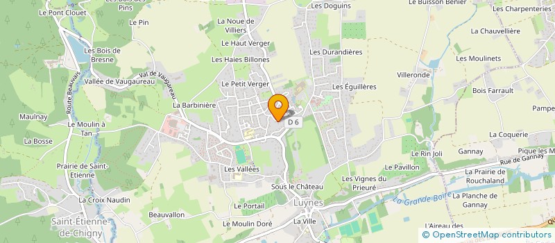 localisation de l'entreprise MADAME CHRISTIANE GAUTRIN  LUYNES