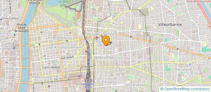 localisation de l'entreprise MADAME CHRISTIANE GAY  VILLEURBANNE