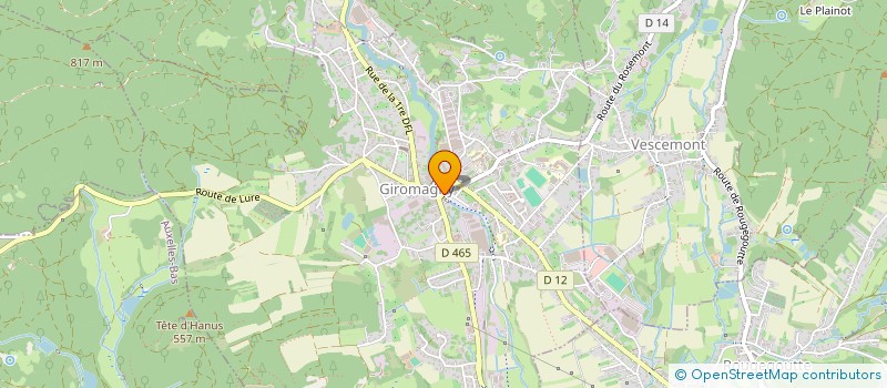 localisation de l'entreprise MADAME CHRISTIANE GEHANT à GIROMAGNY