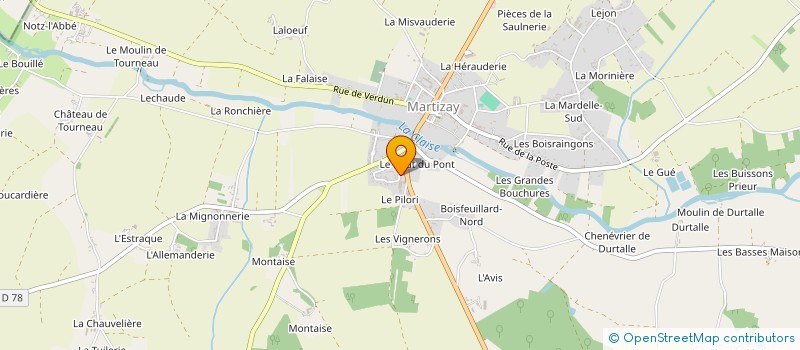 localisation de l'entreprise MADAME CHRISTIANE GENET à MARTIZAY