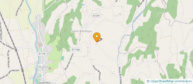 localisation de l'entreprise MADAME CHRISTIANE GENTHON  SAINT-BARDOUX