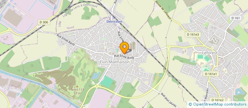 localisation de l'entreprise MADAME CHRISTIANE GENTY  EVIN-MALMAISON