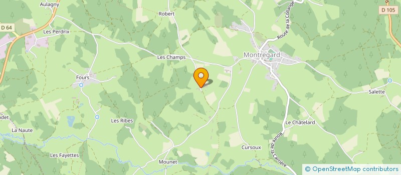 localisation de l'entreprise MADAME CHRISTIANE GERY  MONTREGARD