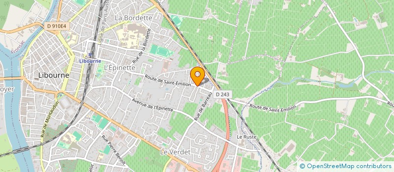 localisation de l'entreprise MADAME CHRISTIANE GILLET à LIBOURNE