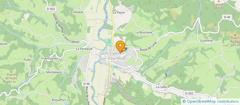 localisation de l'entreprise MADAME CHRISTIANE GIROU à CONQUES-EN-ROUERGUE
