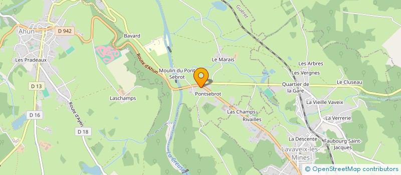 localisation de l'entreprise MADAME CHRISTIANE GOAVEC à MOUTIER-D'AHUN