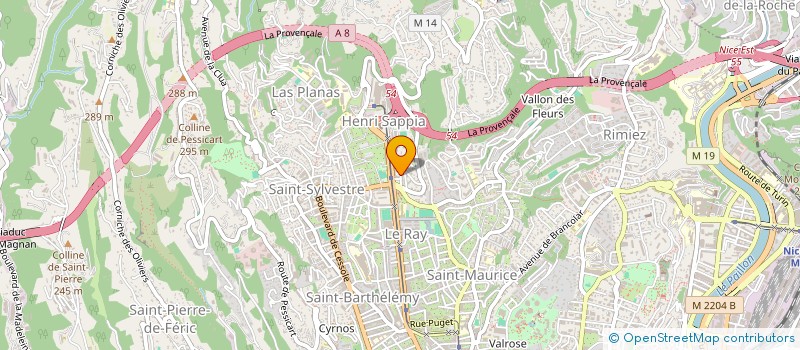 localisation de l'entreprise MADAME CHRISTIANE GODOVICI  NICE