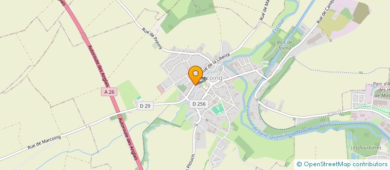 localisation de l'entreprise MADAME CHRISTIANE GOUBET  MARCOING