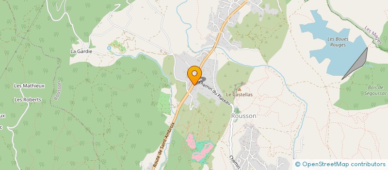 localisation de l'entreprise MADAME CHRISTIANE GOURDOUZE  SAINT-JULIEN-LES-ROSIERS