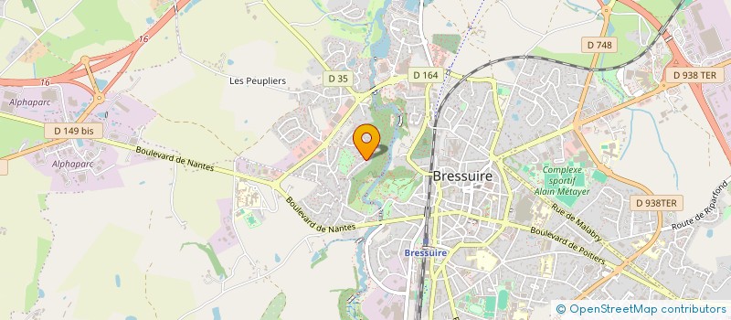 localisation de l'entreprise MADAME CHRISTIANE GRANDIDIER  BRESSUIRE