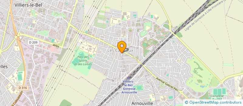 localisation de l'entreprise MADAME CHRISTIANE GRANGE à VILLIERS-LE-BEL