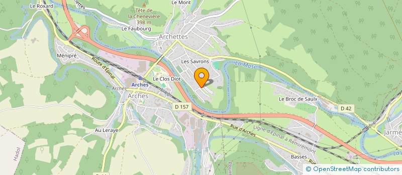 localisation de l'entreprise MADAME CHRISTIANE GRAVIER  ARCHETTES