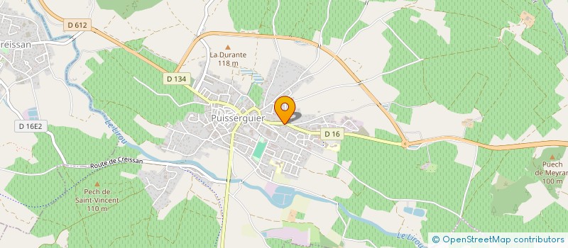 localisation de l'entreprise MADAME CHRISTIANE GRELEAU  PUISSERGUIER