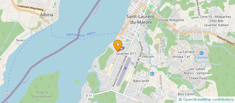 localisation de l'entreprise MADAME CHRISTIANE GROOTFAAM  SAINT-LAURENT-DU-MARONI
