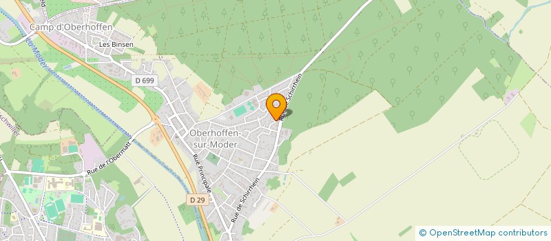 localisation de l'entreprise MADAME CHRISTIANE GRUNDER à OBERHOFFEN-SUR-MODER