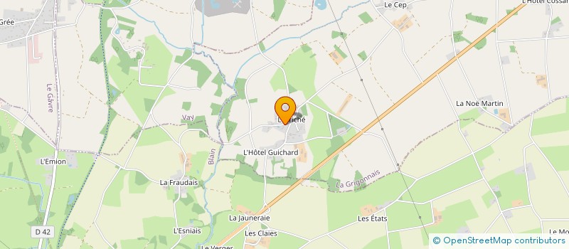 localisation de l'entreprise MADAME CHRISTIANE GUENEE à LA GRIGONNAIS