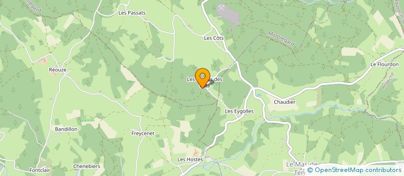 localisation de l'entreprise MADAME CHRISTIANE GUERIN à MONTREGARD