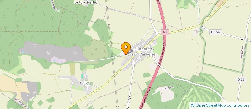 localisation de l'entreprise MADAME CHRISTIANE GUESDON  VILLENEUVE-SUR-VERBERIE