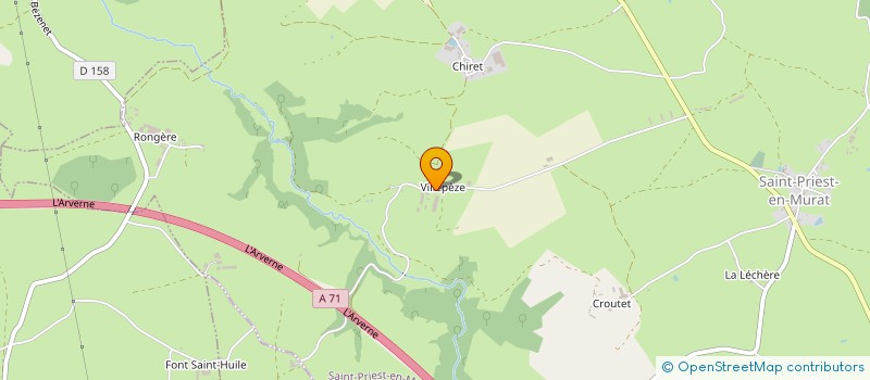 localisation de l'entreprise MADAME CHRISTIANE GUILLAUMIN  SAINT-PRIEST-EN-MURAT