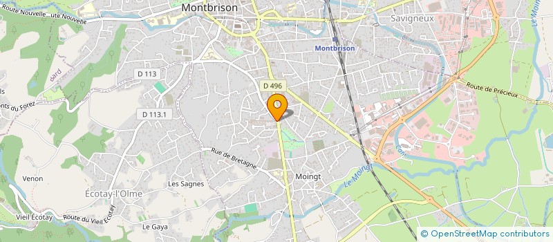 localisation de l'entreprise MADAME CHRISTIANE GUILLOT  MONTBRISON
