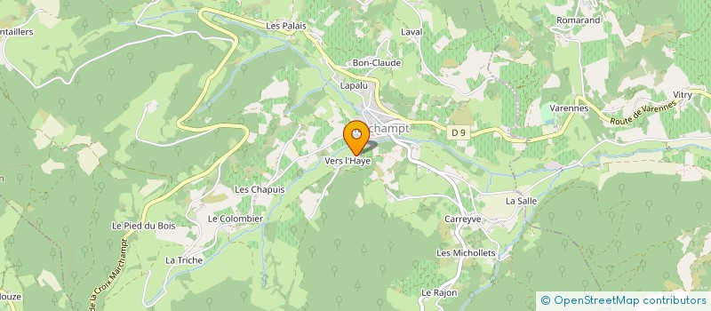localisation de l'entreprise MADAME CHRISTIANE GUILLOT à MARCHAMPT