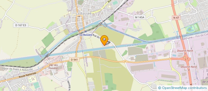 localisation de l'entreprise MADAME CHRISTIANE HANSCOTTE  DOUVRIN